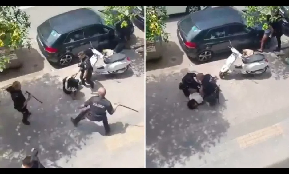 Denuncia brutalidad policial en Valencia contra una familia colombiana.