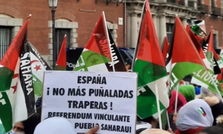 Manifestación en solidaridad con el Sahara