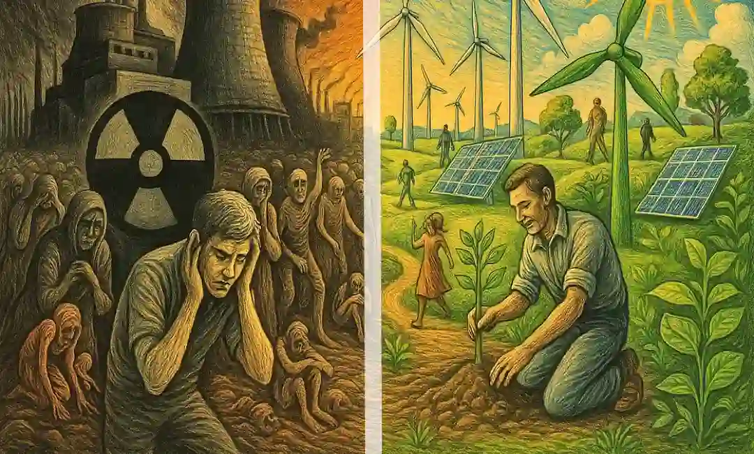 Representación de las dos opciones energéticas