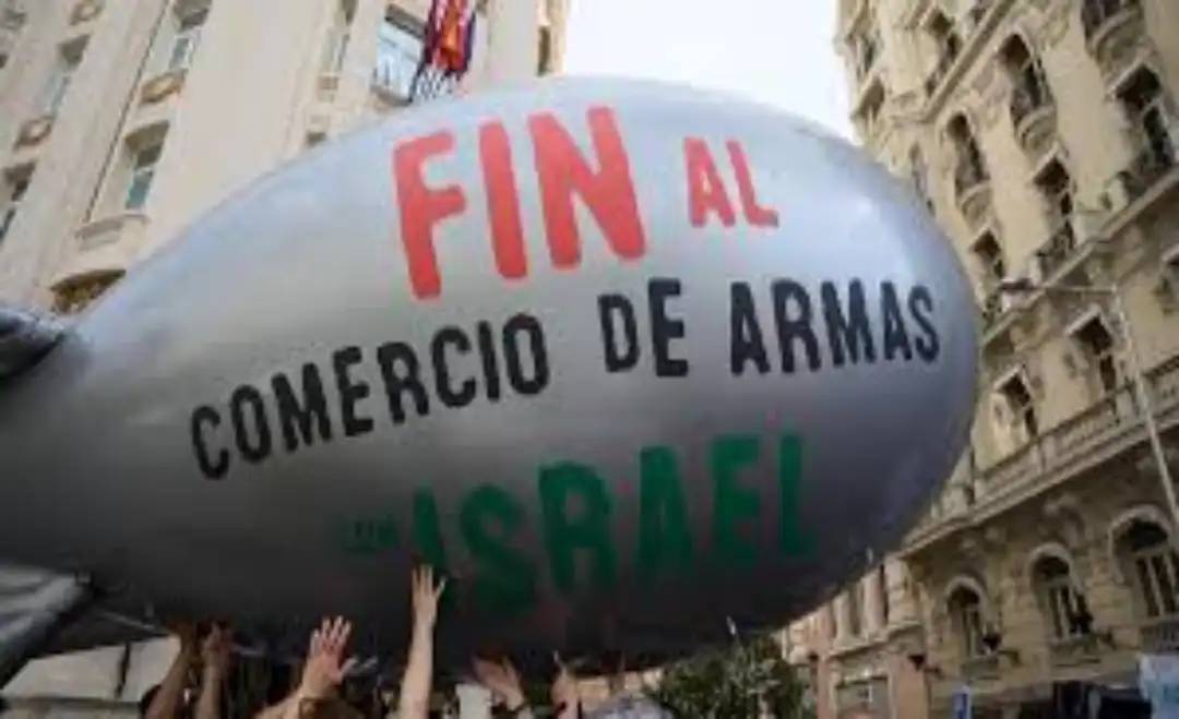 Manifestación por el embargo de arams a Israel