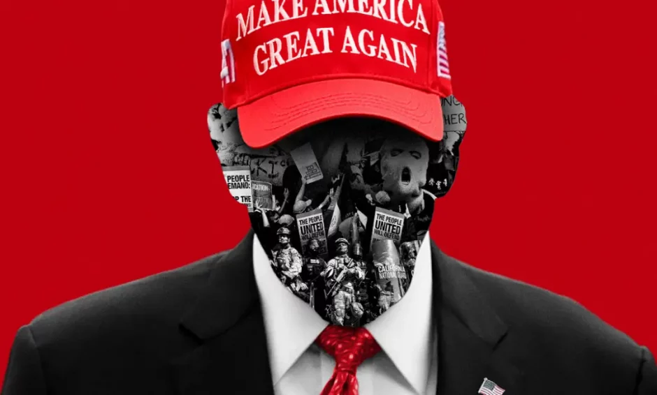 Perfil de Trump imponiendo el MAGA