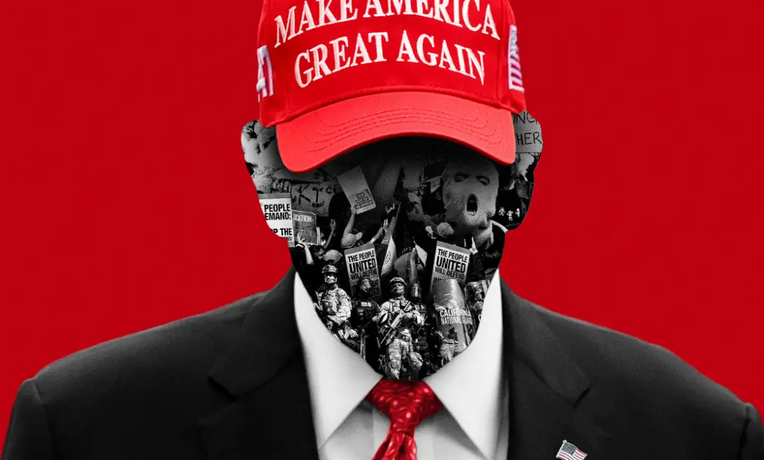 Perfil de Trump imponiendo el MAGA