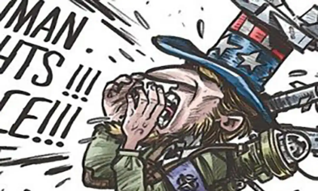 Dibujo de propagandista americano