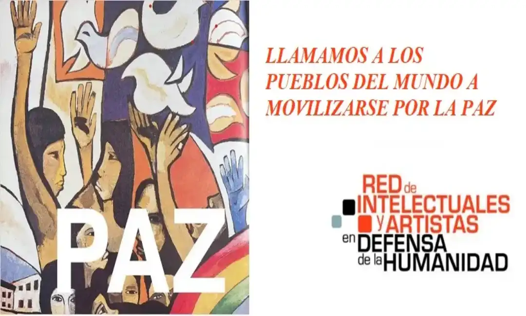 Cartel oficial del llamamiento por la Paz