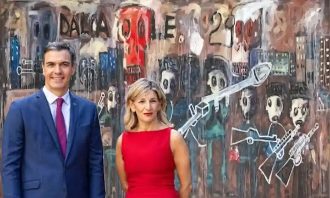 Presidente y vicepresidenta del gobierno sobre fondo de crisis y guerra