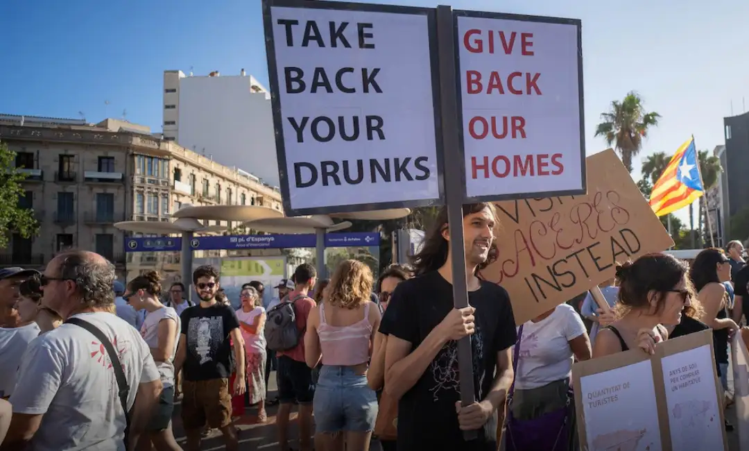 Manifestación contra turismo excesvio