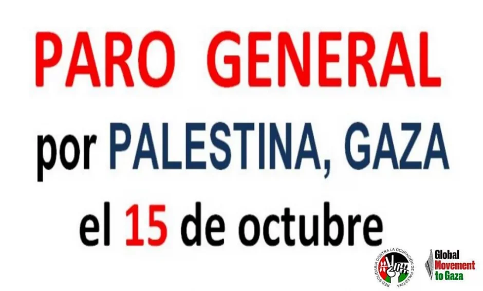 Carta a los sindicatos convocantes de la Jornada de lucha contra el genocidio del 15 de octubre.