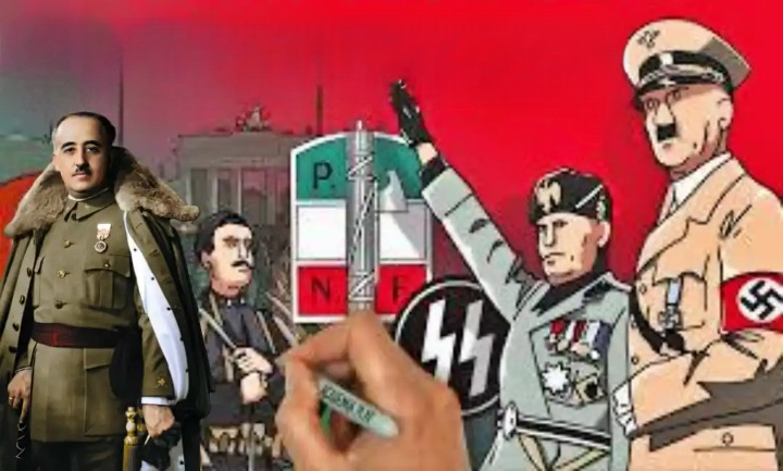 Composición por IA de líderes fascistas del Siglo XX