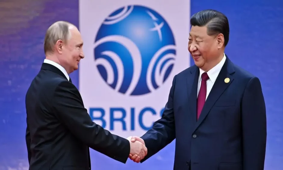 Imagen de acuerdo de los mandatarios de Rusia y China