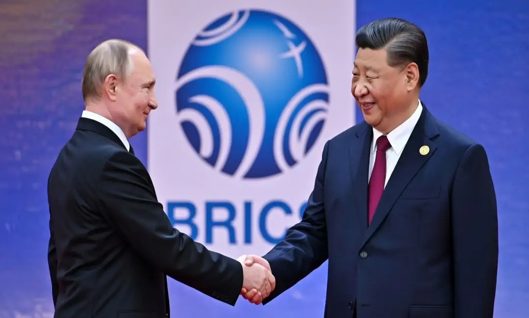 Imagen de acuerdo de los mandatarios de Rusia y China