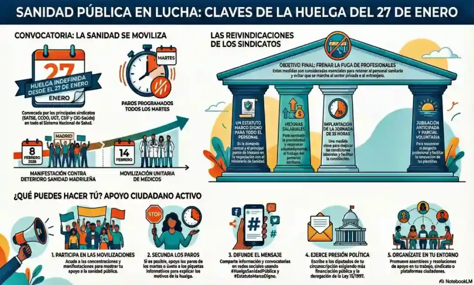 Movilización estatal contra el deterioro y la privatización de la sanidad pública. 2 infograsanidadhuelga
