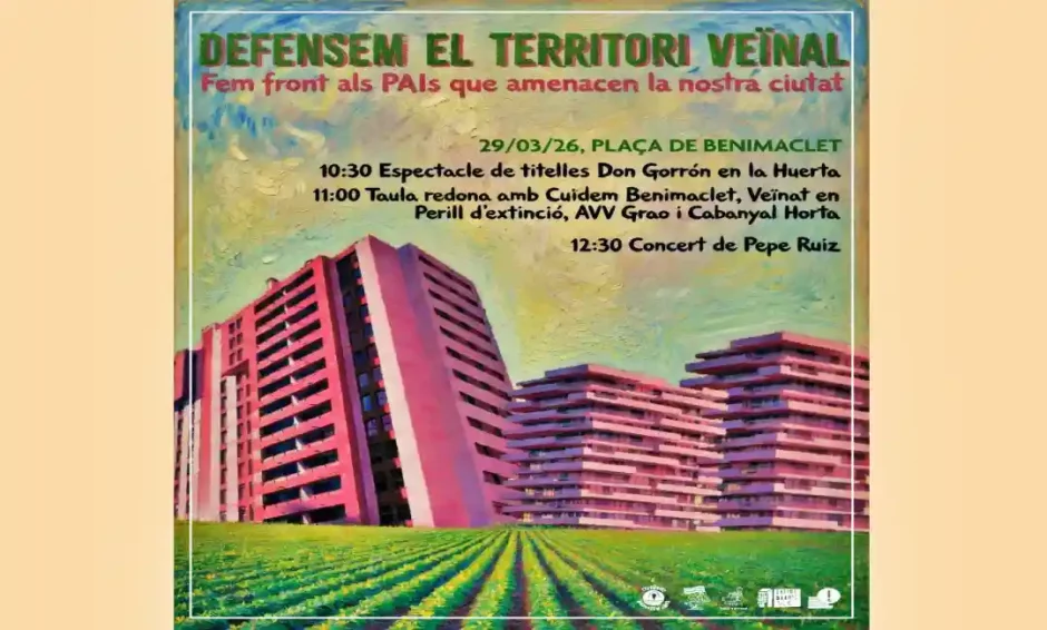 Cartel de la convocatoria de jornada reivindicativa