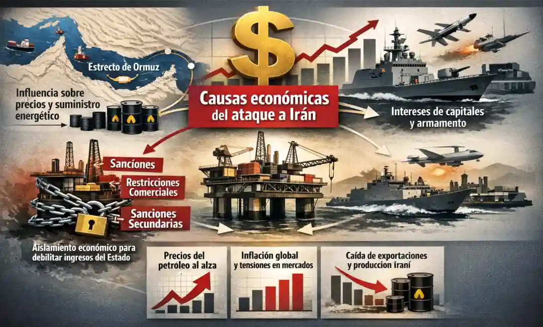 Composición con IA del cuadro macroeconómico del ataque