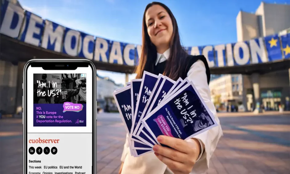 Contra las deportaciones estilo ICE en la UE. Di a tus representantes que voten NO. 4 Foto de la campaña de We Move Europe