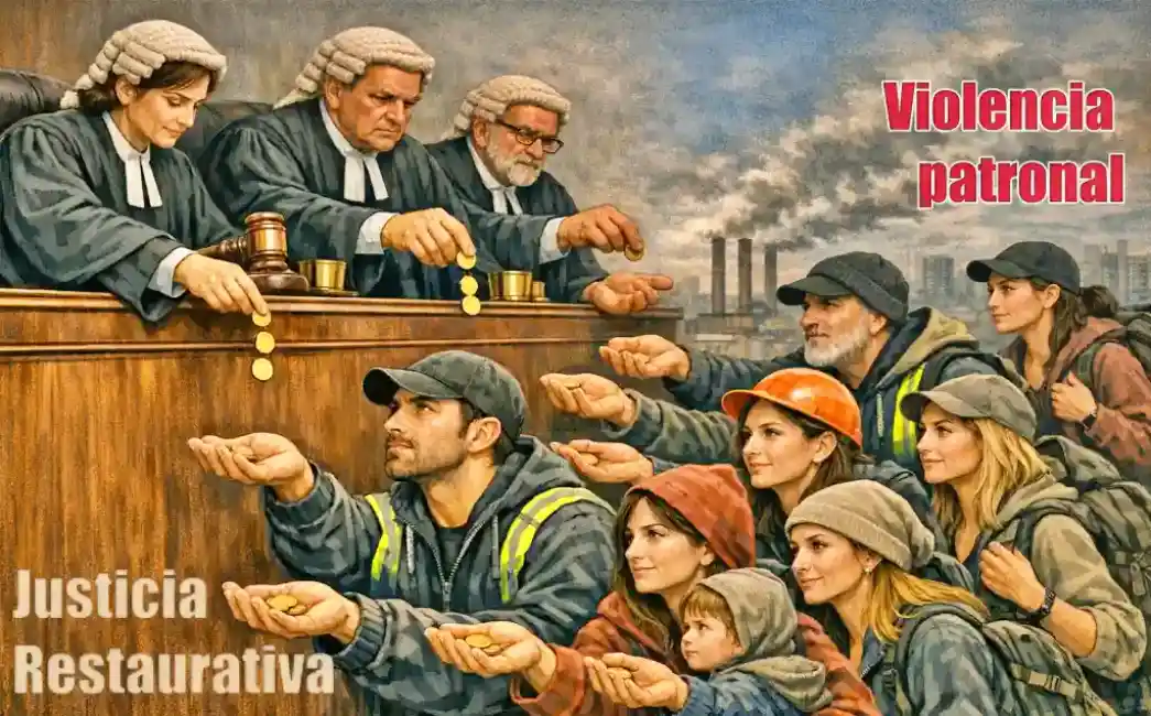Imagen realizada con Copilot sobre la justicia laboral y el despido a trabajadores
