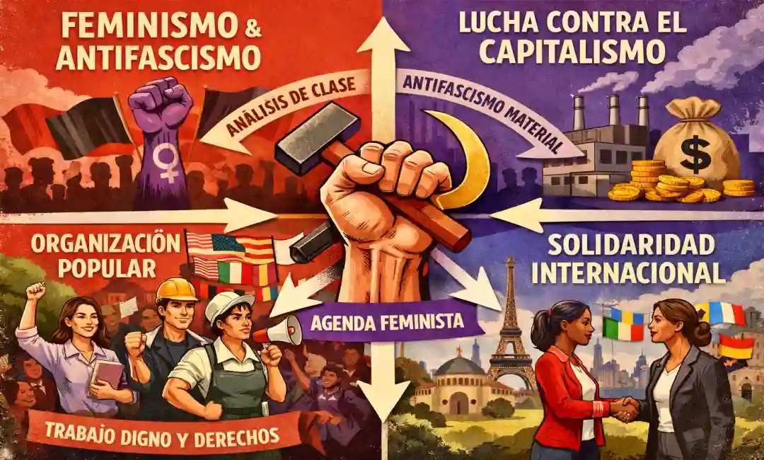 Composición por IA del contenido del articulo sobre 8M