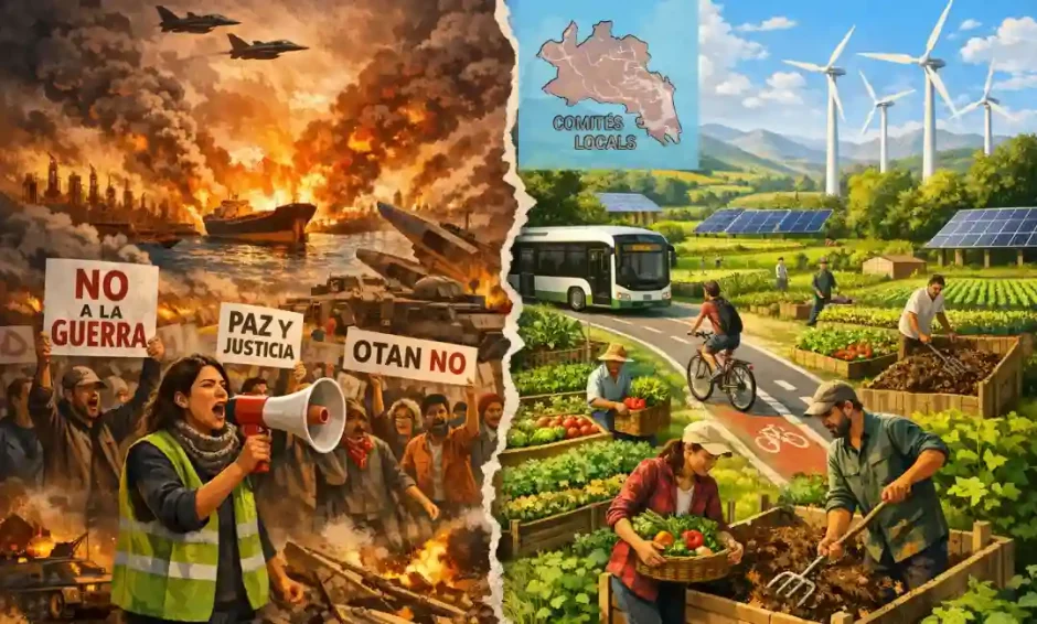 Imagen por IA que muestra las dos maneras de desarrollo global