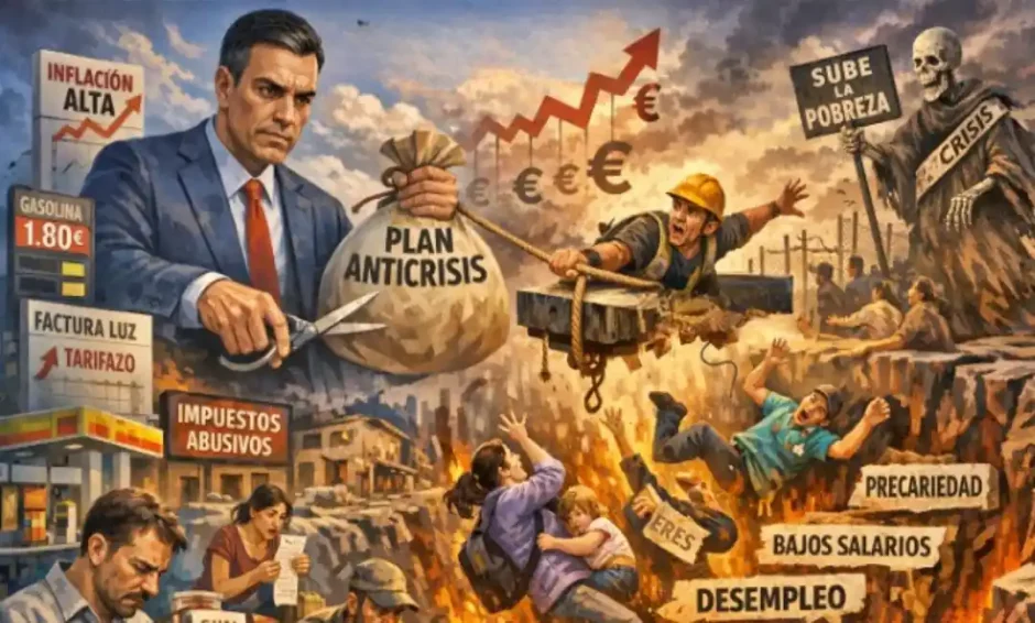 El «plan anticrisis» del gobierno PSOE-Sumar desde una perspectiva marxista y de clase.