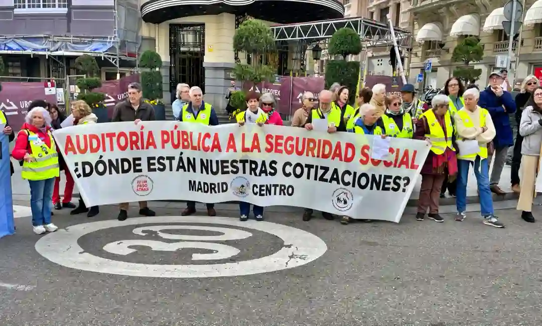 Foto de archivo de manifestación de COESPE en Madrid