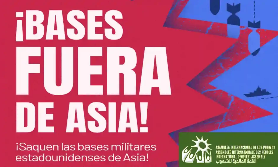 Frente único contra la militarización estadounidense y las bases en Asia.