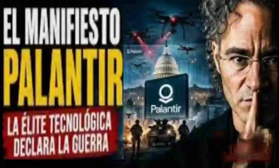 Composición por IA sobre la multinacional Palantir y su Manifiesto