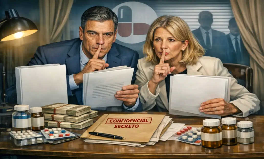 Imagen de IA con Presidente y Vicepresidenta del Gobierno