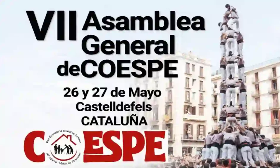 VII Asamblea General COESPE. Castelldefels, 26-27 mayo 2026.