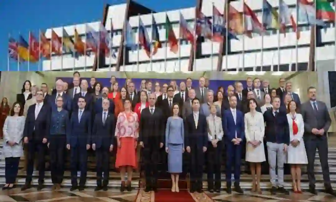 Composición por IA de ministros del Consejo de Europa firmantes
