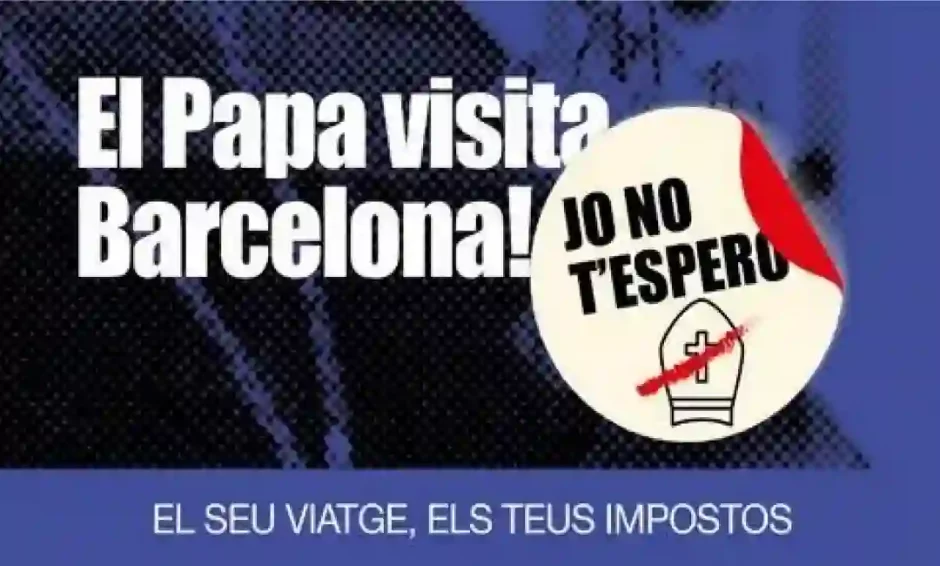 Firma por un estado laico y contra los privilegios públicos de la visita del Papa.