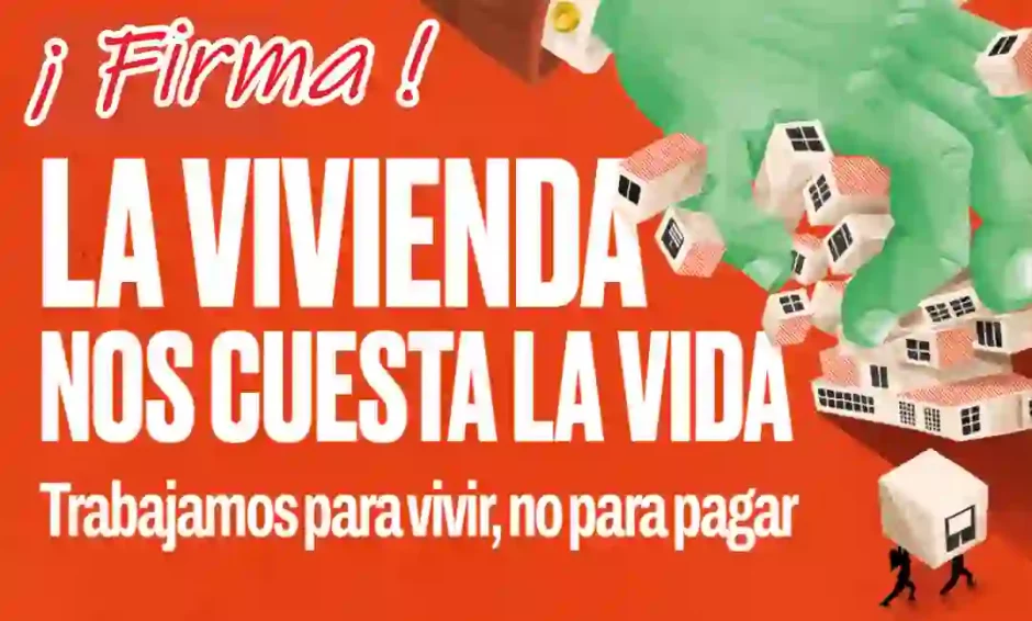 Firma por el derecho a la vivienda.