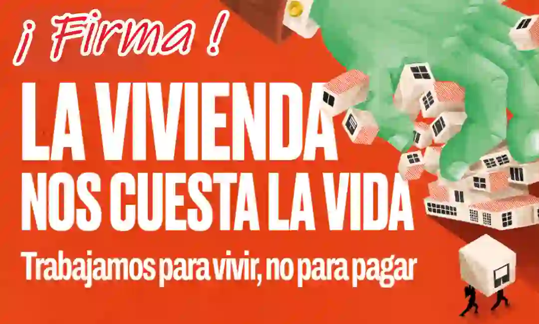 Cartel de la campaña de CCOO por la vivienda