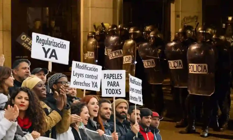 Regularización y represión, la doble cara del régimen migratorio español.