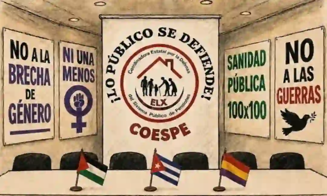 Cartel de una convocatoria de la COESPE