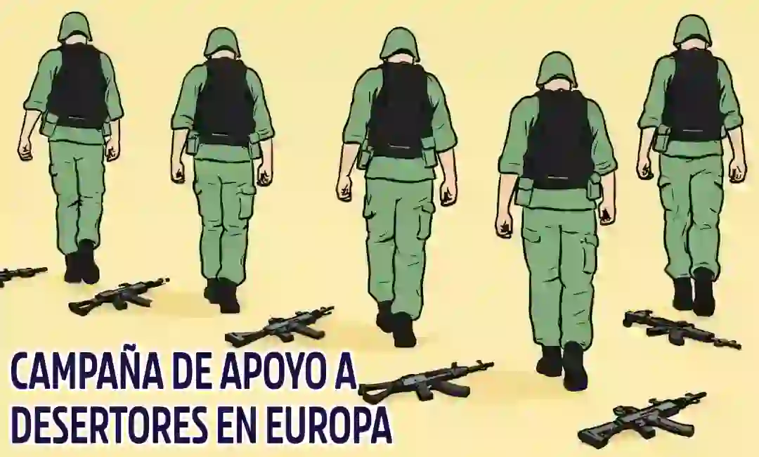 Dibujo por IA de soldados abandonando sus armas