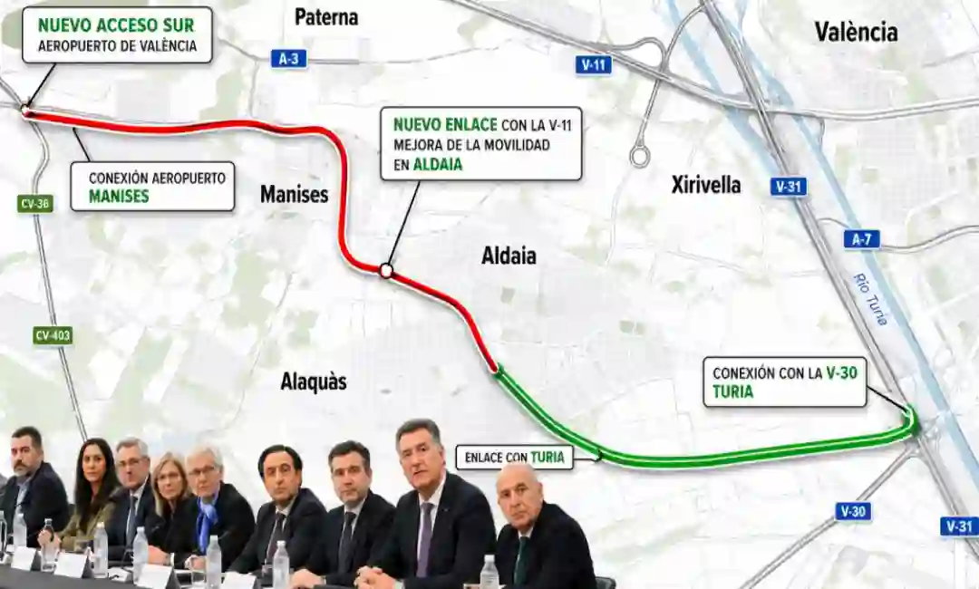 Mapa del Plan de la Saleta y responsables de la Comisión mixta