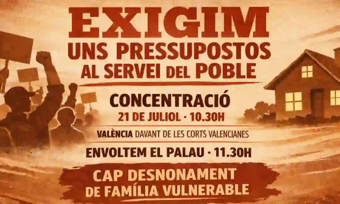 Rediseño del cartel de la convocatoria de concentración