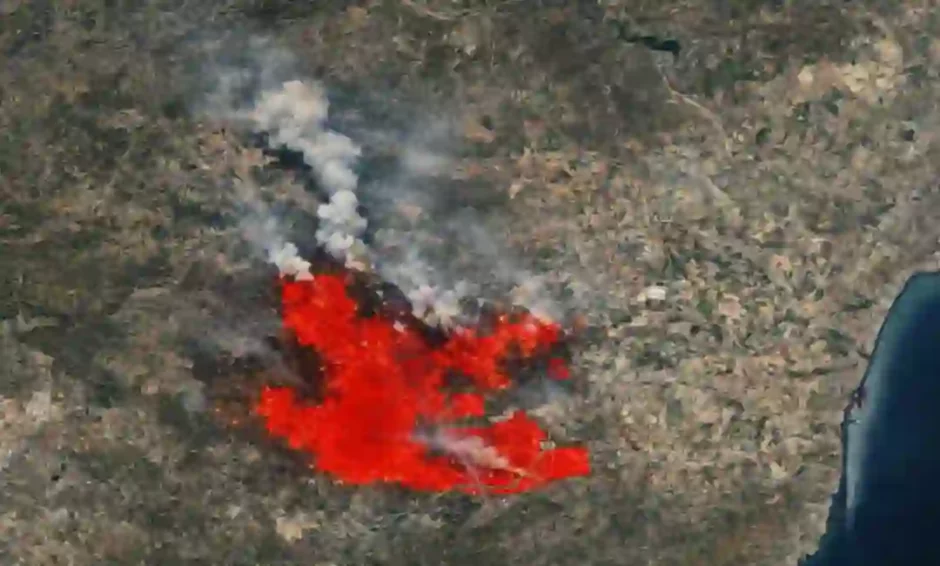El fuego no tiene la culpa en Los Gallardos (Almería)