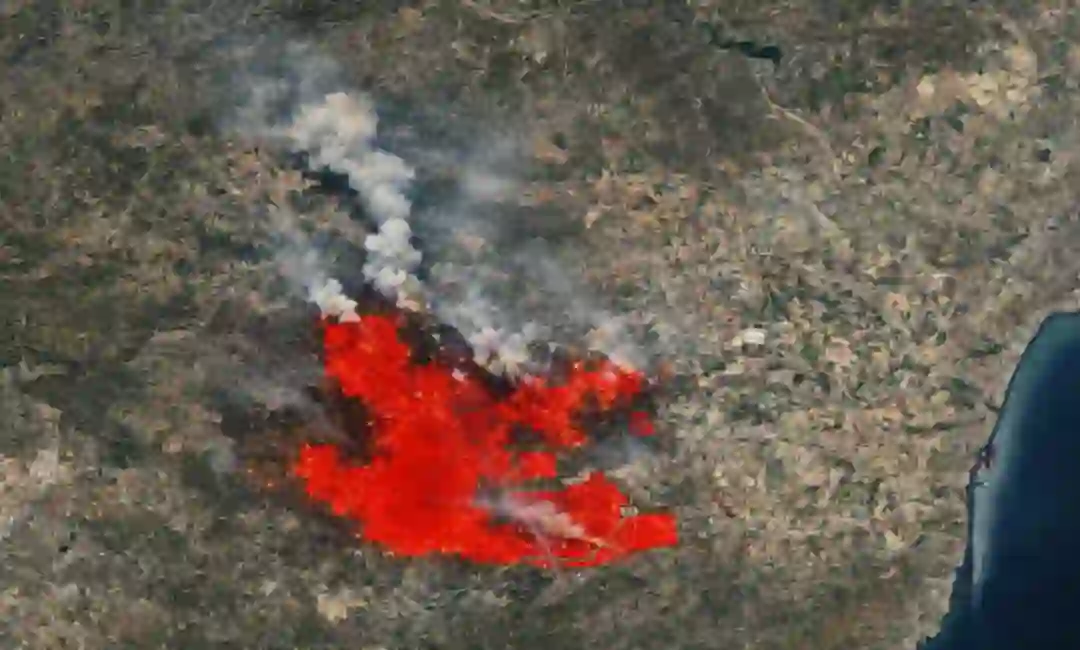 Simulación por ordenador de la extensión del incendio