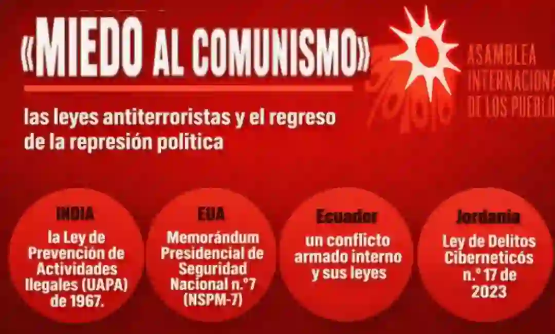 Rediseño del cartel de la Asamblea de los Pueblos