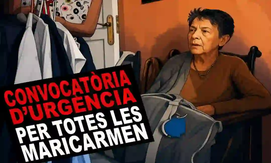 Maricarmen prepara una bolsa con sus cosas antes del desahucio, a 23 de septiembre de 2026, en Madrid.Fernando Sánchez / Europa Press