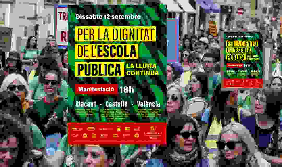 Composición de manifestantes y carteles de las movilizaciones