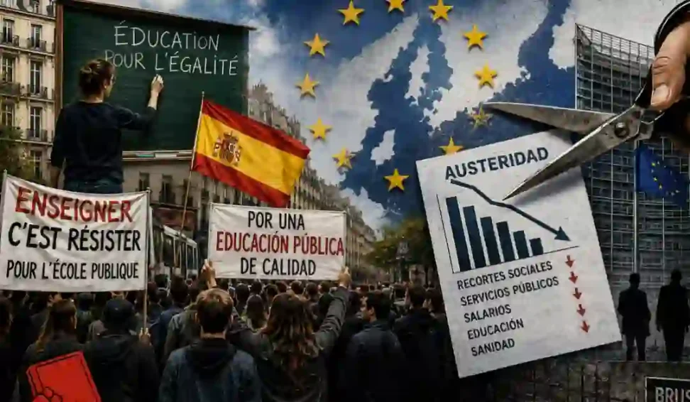 Europa en pie: movilizaciones masivas por la enseñanza, la vivienda o los salarios.